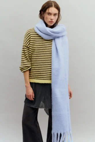 Écharpe longue effet mohair
