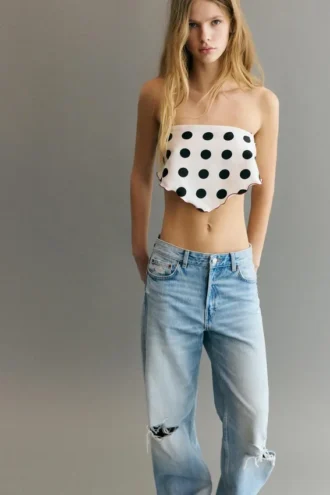 Écharpe à pois