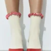 Chaussettes à bordure en dentelle Chaussettes à bordure en dentelle