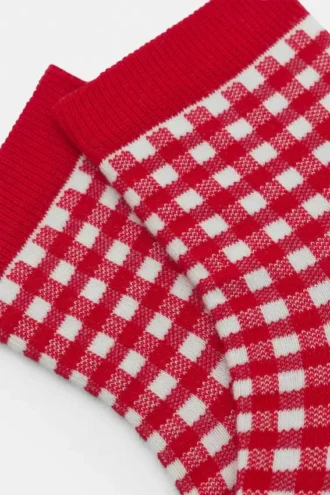 Chaussettes à carreaux vichy