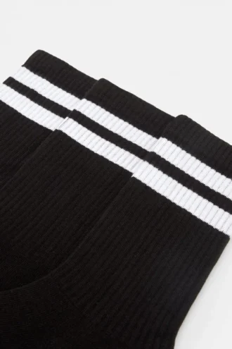 Chaussettes longues à rayures