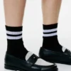 Chaussettes longues à rayures Chaussettes longues à rayures