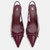 Chaussures à Talons en cuir verni avec nœud
