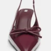 Chaussures à Talons en cuir verni avec nœud