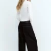 Chemise ajustée en popeline avec pinces