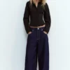 Chemise ajustée en popeline avec pinces