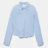 Chemise ajustée en popeline avec pinces
