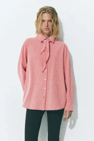 Chemise bandana à carreaux vichy