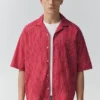 Chemise à carreaux à manches courtes