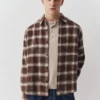 Chemise à carreaux à manches longues