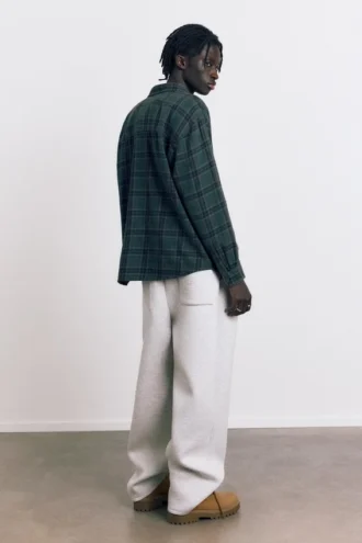Chemise à carreaux à manches longues