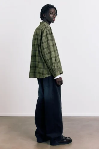 Chemise à carreaux à manches longues