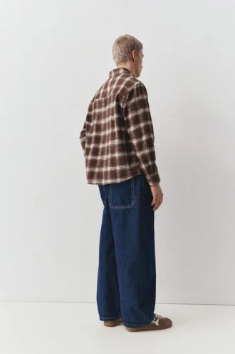 Chemise à carreaux à manches longues