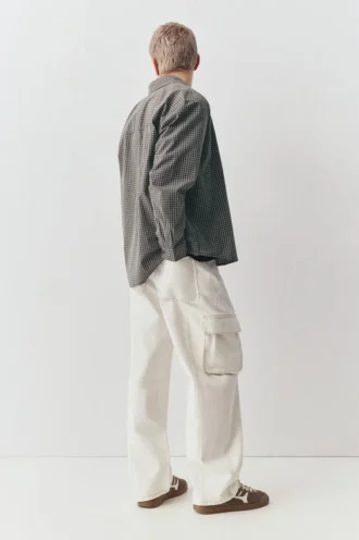 Chemise à carreaux à manches longues