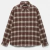 Chemise à carreaux à manches longues