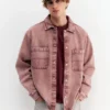 Chemise en denim délavé Chemise en denim délavé