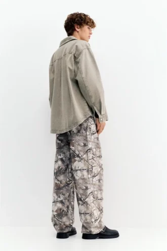 Chemise en denim délavé