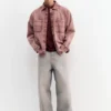 Chemise en denim délavé Chemise en denim délavé