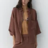 Chemise en mélange de lin Chemise en mélange de lin