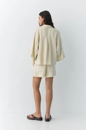 Chemise en mélange de lin