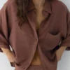 Chemise en mélange de lin Chemise en mélange de lin