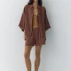 Chemise en mélange de lin Chemise en mélange de lin