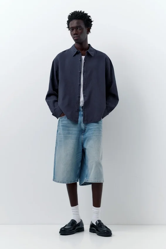 Chemise en mélange de lin Chemise en mélange de lin