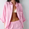 Chemise en mélange de lin Chemise en mélange de lin
