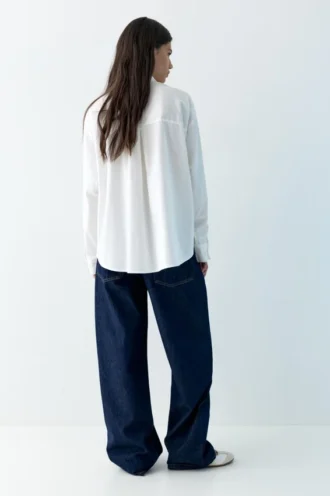 Chemise en popeline avec cravate