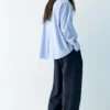 Chemise en popeline avec cravate Chemise en popeline avec cravate