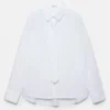 Chemise en popeline avec cravate Chemise en popeline avec cravate