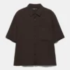 Chemise à manches courtes avec poche