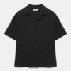 Chemise à manches courtes en mélange de lin