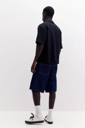 Chemise à manches courtes en tissu éponge