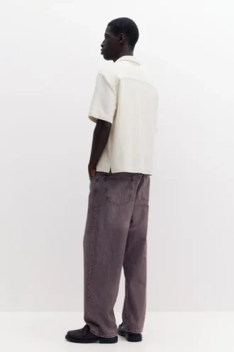 Chemise à manches courtes en tissu éponge