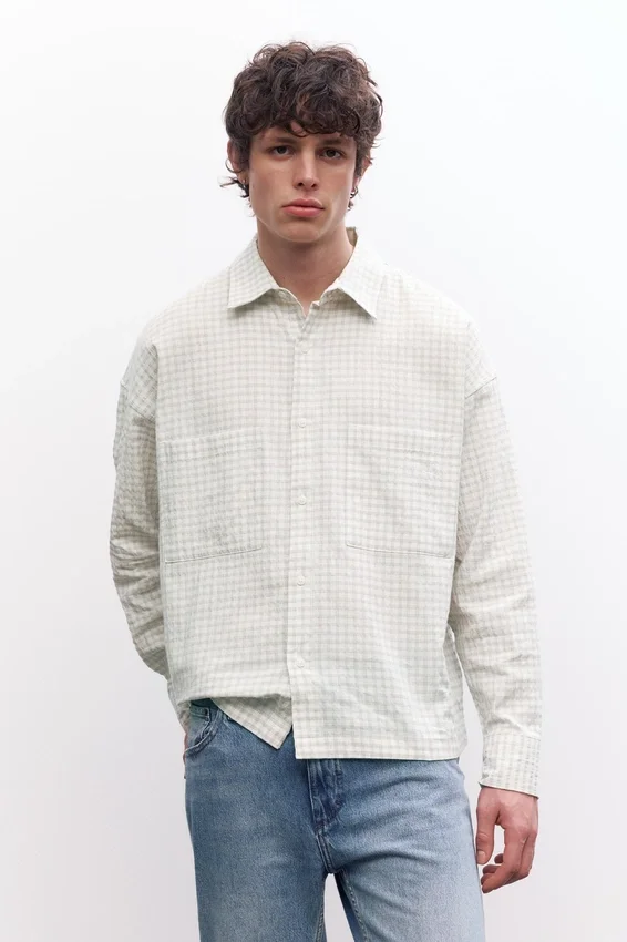 Chemise à manches longues avec poches Chemise à manches longues avec poches