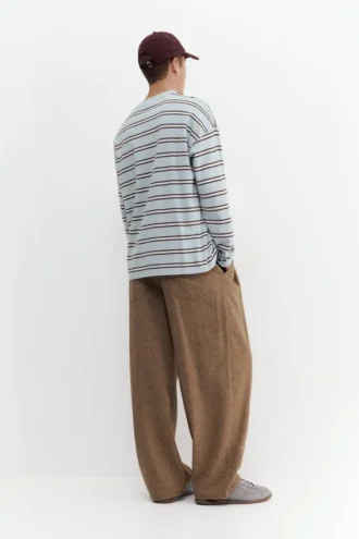 Chemise à manches longues rayée