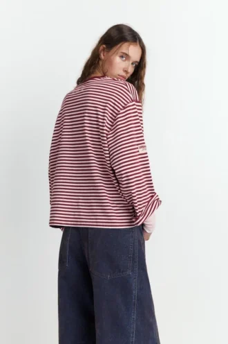 Chemise à manches longues rayée