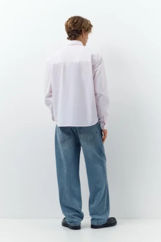 Chemise à manches longues rayée