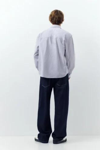 Chemise à manches longues rayée
