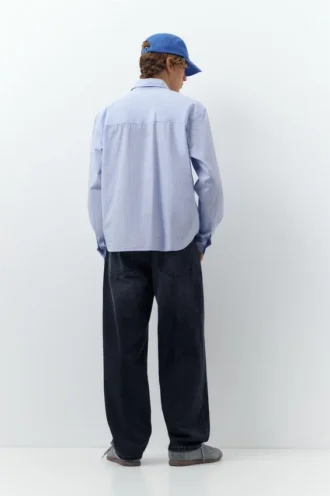 Chemise à manches longues rayée