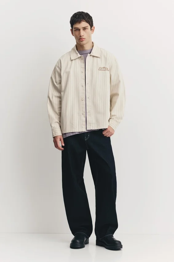 Chemise rayée brodée Chemise rayée brodée