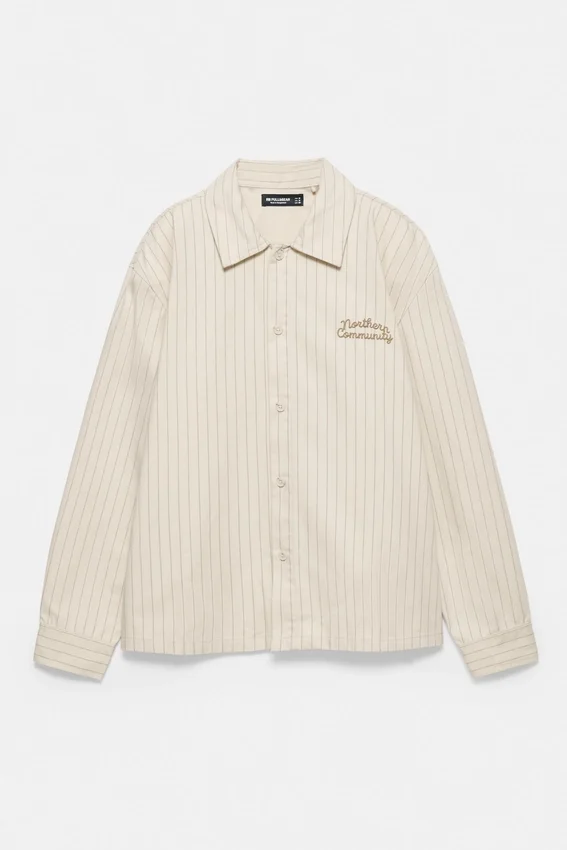 Chemise rayée brodée Chemise rayée brodée