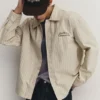 Chemise rayée brodée Chemise rayée brodée