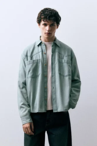Chemise rayée style cowboy