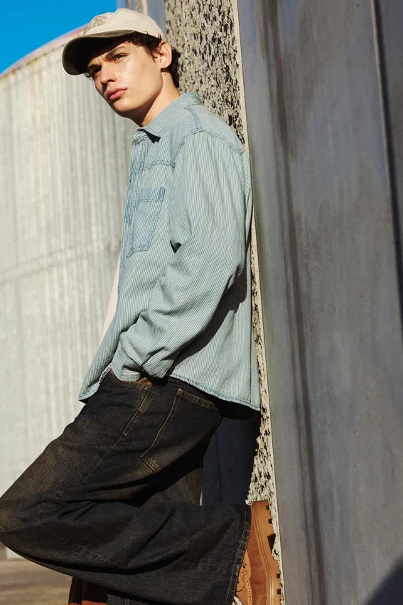Chemise rayée style cowboy Chemise rayée style cowboy