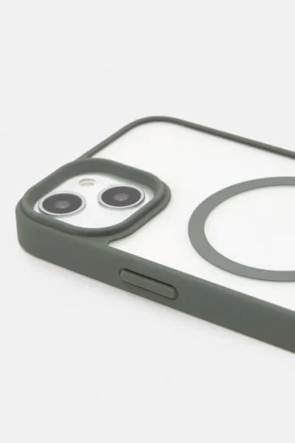 Coque d&rsquo;iPhone verte transparente