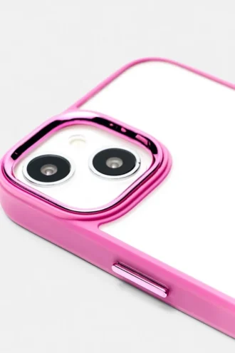 Coque pour iPhone avec bordure contrastée