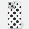 Coque pour iPhone à pois miroitante Coque pour iPhone à pois miroitante