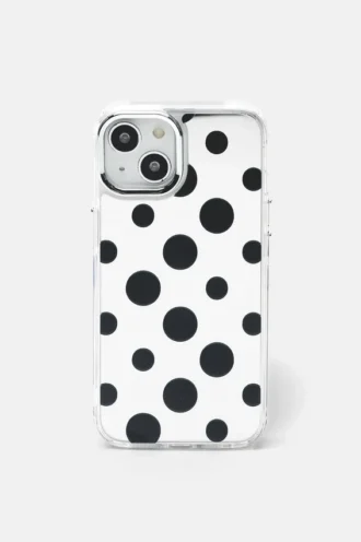 Coque pour iPhone à pois miroitante